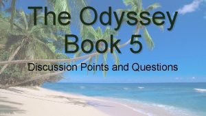 The Odyssey Book 5 Discussion Points and Questions