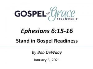 Ephesians 6 15-16