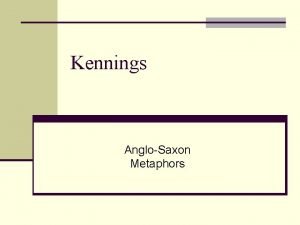 Kennings anglo saxon