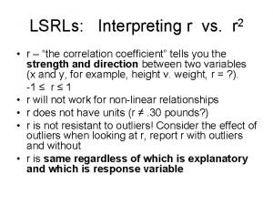 R squared vs correlation coefficient