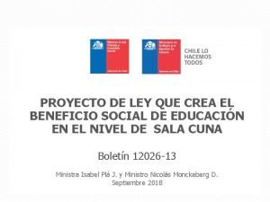 PROYECTO DE LEY QUE CREA EL BENEFICIO SOCIAL