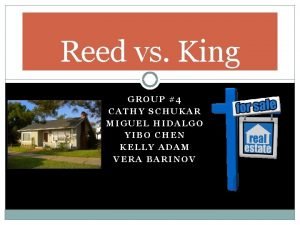 Reed vs king