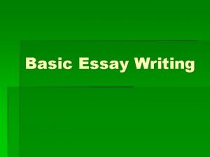 Anecdote writing Anecdote writing