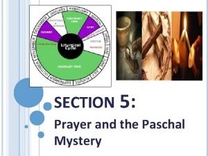Paschal mystery prayer
