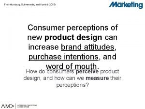 From Homburg Schwemmle and Kuehnl 2015 Consumer perceptions