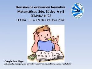 Revisin de evaluacin formativa Matemticas 2 do Bsico