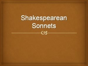 Shakespeare poem 14 lines