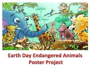 Endangered species poster ideas