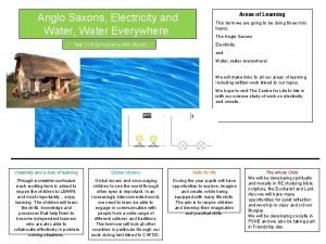 Anglo Saxons Electricity and Water Water Everywhere Year