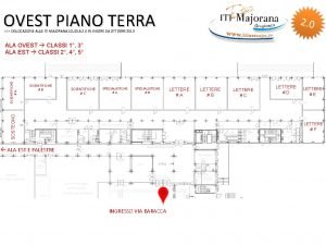 OVEST PIANO TERRA DISLOCAZIONE AULE ITI MAJORANA SCUOLA