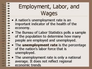 Conclusion of unemployment