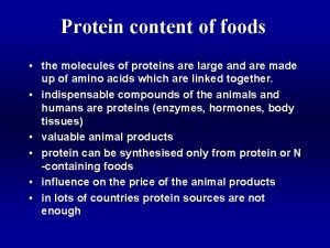 Where are proteins found