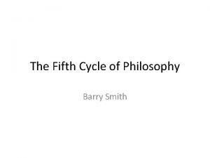 Barry smith philosophy