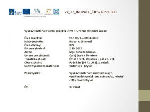 VY32INOVACEJPS 2 A 0560 BED Vukov materil v