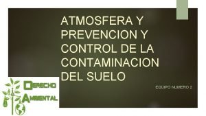 ATMOSFERA Y PREVENCION Y CONTROL DE LA CONTAMINACION