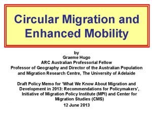 Circular migration ap human geography definition