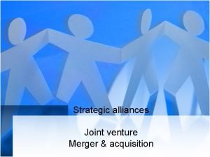 Joint venture merger