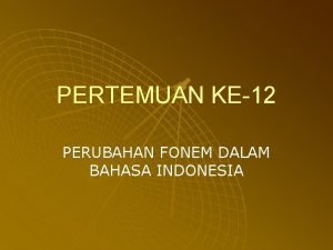 Contoh metatesis adalah