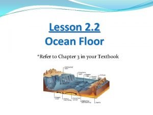 Ocean basin floor diagram