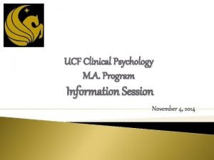 Ucf psyd program