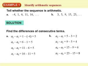 How to tell if a sequence is arithmetic