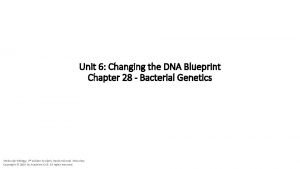 Biobeyond unit 6 genetic blueprints