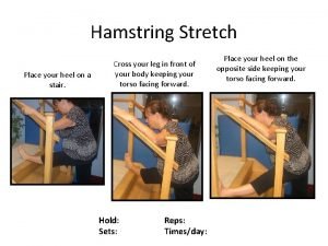 Hamstring stretch stairs