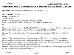 March 2019 doc IEEE 802 15 19 0104