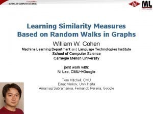 Learning Similarity Measures Based on Random Walks in