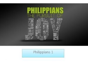 The Pursuit of Joy Philippians 1 Pauls Second