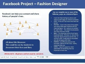 Facebook Project Fashion Designer Facebook can help you