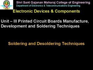 Shri Sant Gajanan Maharaj College of Engineering Department