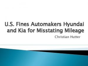 U S Fines Automakers Hyundai and Kia for