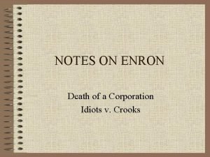 Enron motto Enron motto