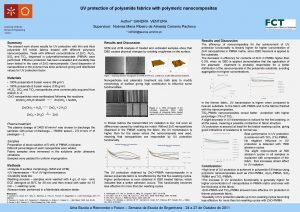 UV protection of polyamide fabrics with polymeric nanocomposites