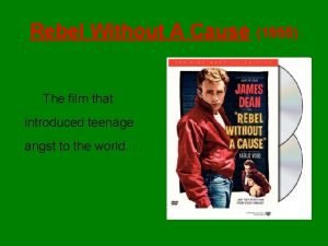 Rebel Without A Cause 1955 The film that