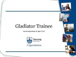 Gladiator Trainee Servicestyrelsen 8 juni 2017 Indhold Baggrunden