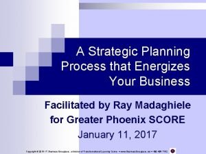 A Strategic Planning Process that Energizes Your Business