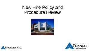 New hire policy and procedure