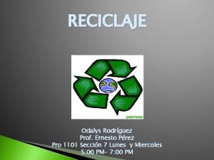 Introduccion del reciclaje
