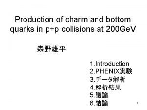 Production of charm and bottom quarks in pp