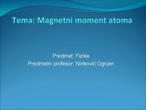 Magnetni moment