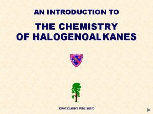 Types of halogenoalkanes