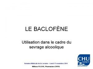 Baclofne