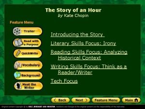 The Story of an Hour by Kate Chopin