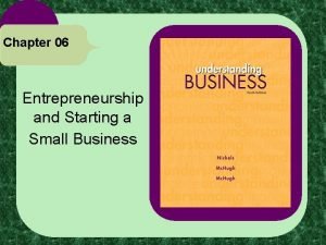 Chapter 06 Entrepreneurship and Starting a Small Business