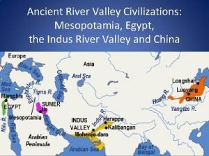River valley civilization map