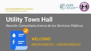 COFI and POWERPAC IL present a COFI y