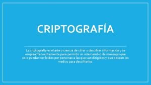 Criptografa