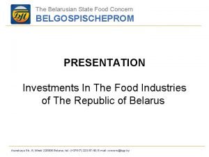 Belarusian state food industry concern